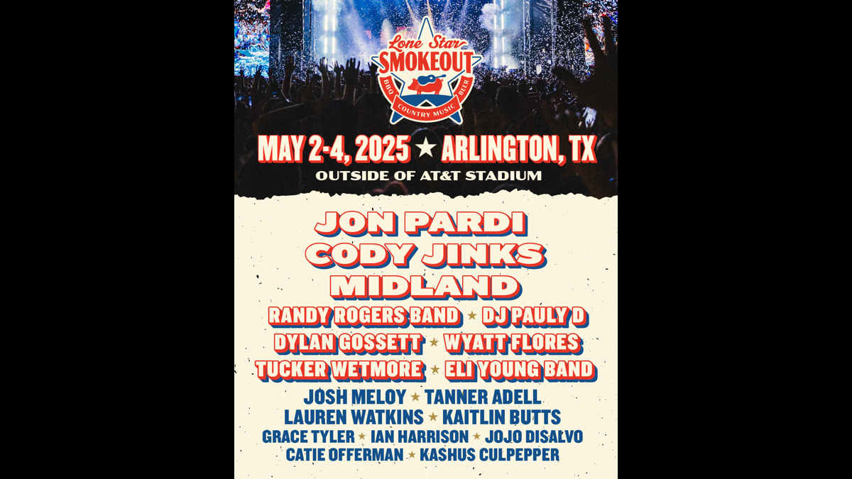 Jon Pardi, Cody Jinks and Midland To Headline Inaugural Lone Star Smokeout