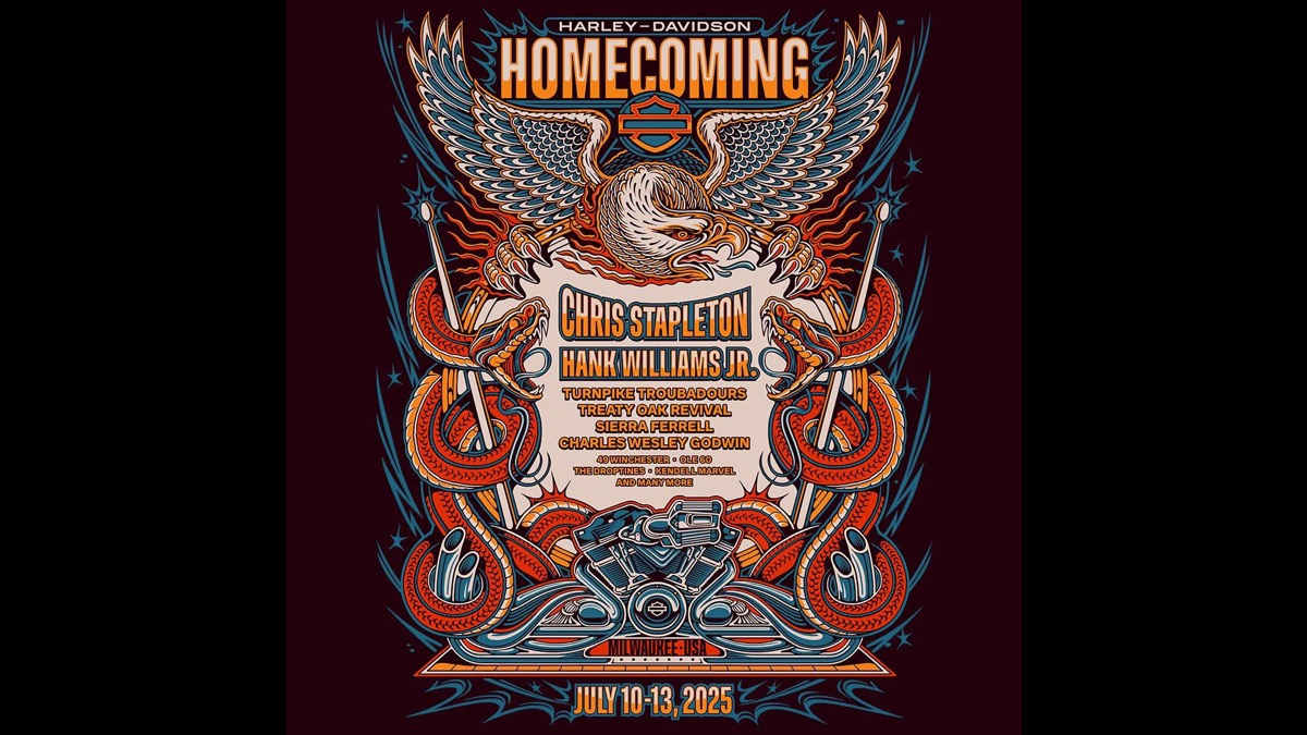 Chris Stapleton and Hank Williams Jr. Lead Harley-Davidson Homecoming Festival