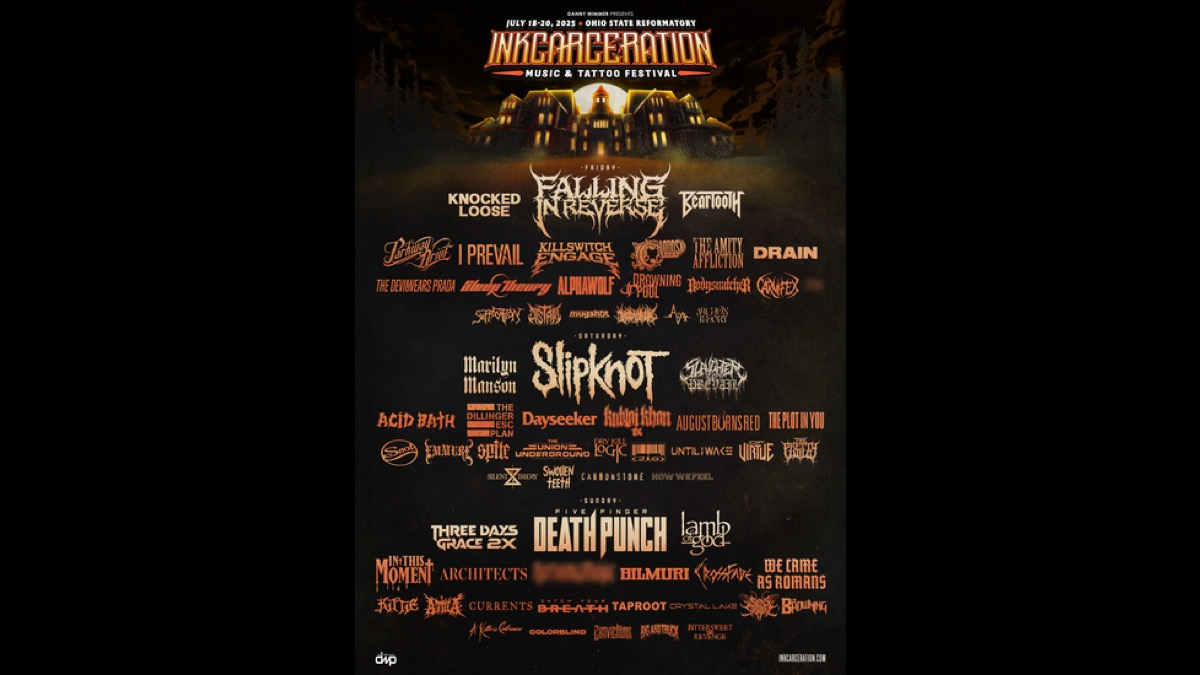 Slipknot, Falling In Reverse, Five Finger Death Punch Lead Inkcarceration Lineup