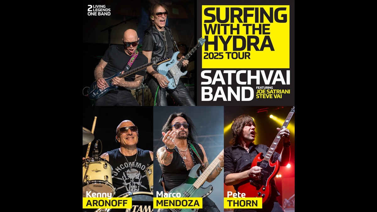 Joe Satriani and Steve Vai Reveal All-Star SATCHVAI Band Lineup