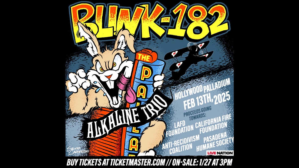 blink-182 and Alkaline Trio To Rock Hollywood Palladium For LA Fire Relief