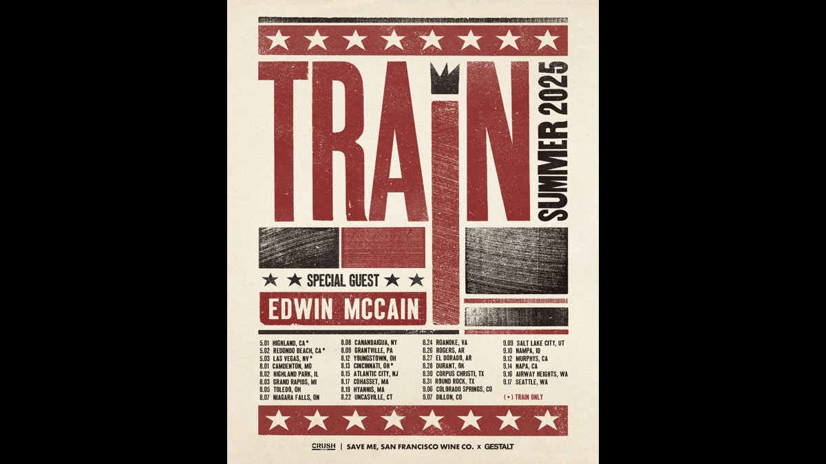 Train Announce 2025 North American Headline Tour