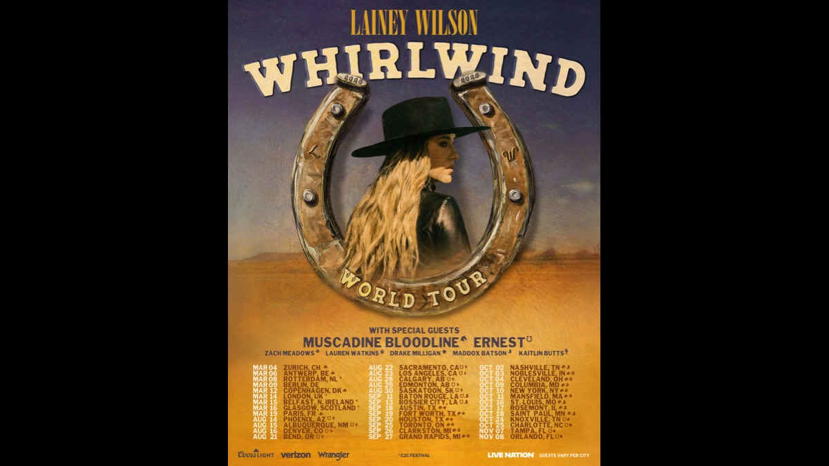 Lainey Wilson Launching Whirlwind World Tour