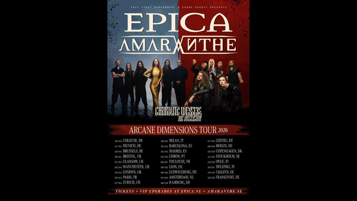 Epica and Amaranthe Teaming Up For Arcane Dimensions Tour