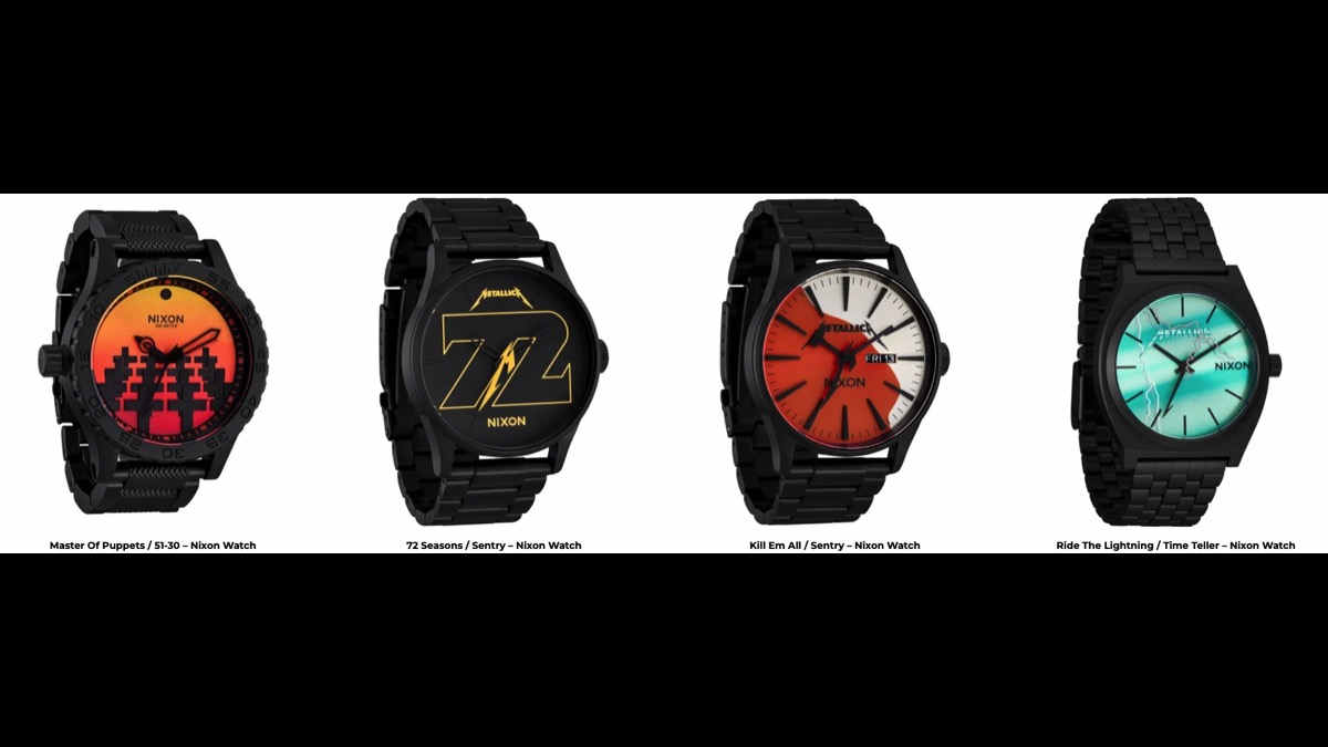 Metallica Celebrating Classic Albums With New Nixon Collection