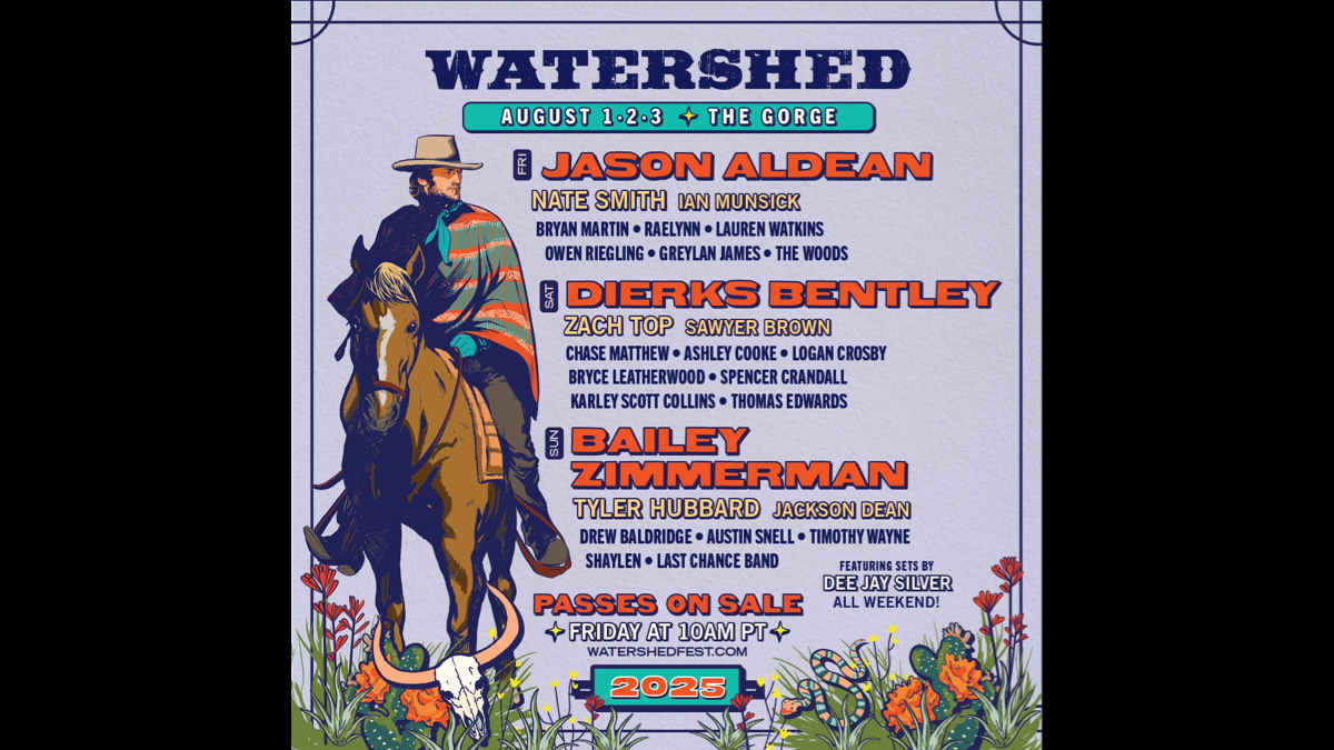 Jason Aldean, Dierks Bentley, Bailey Zimmerman Lead Watershed Lineup