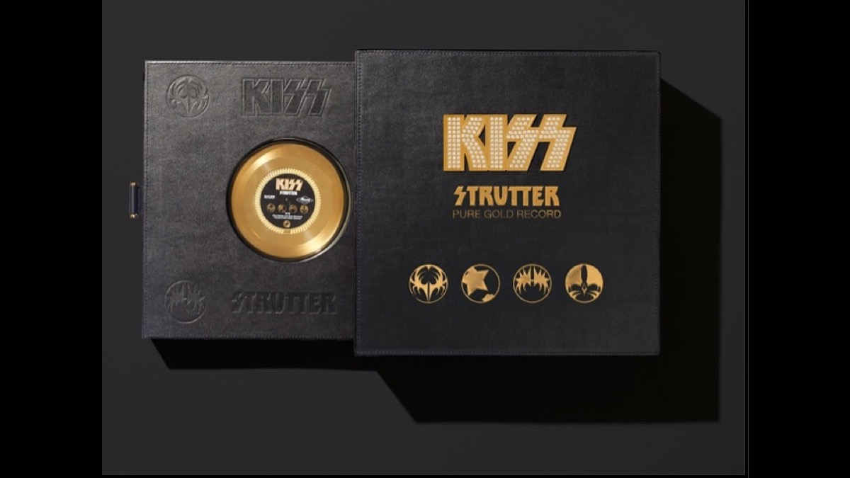 KISS Celebrating 'Strutter' 50th Anniversary With Real Gold Records