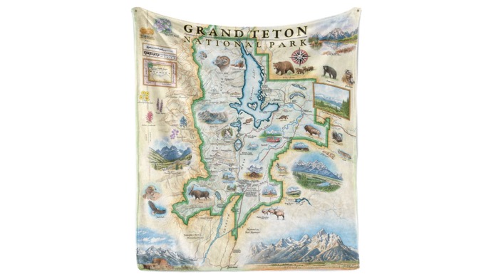 Xplorer Maps Fleece Blanket